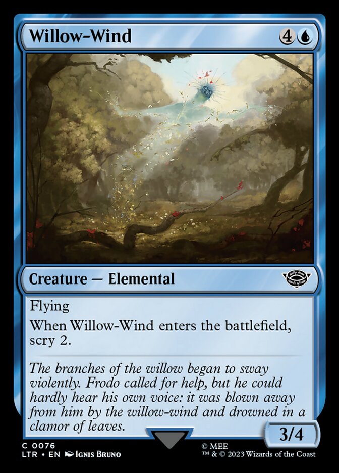 Willow-Wind card front