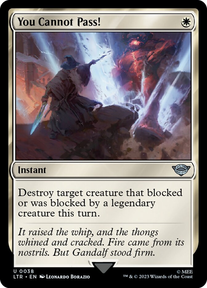 You Cannot Pass! card front