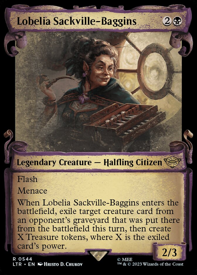 Lobelia Sackville-Baggins card front