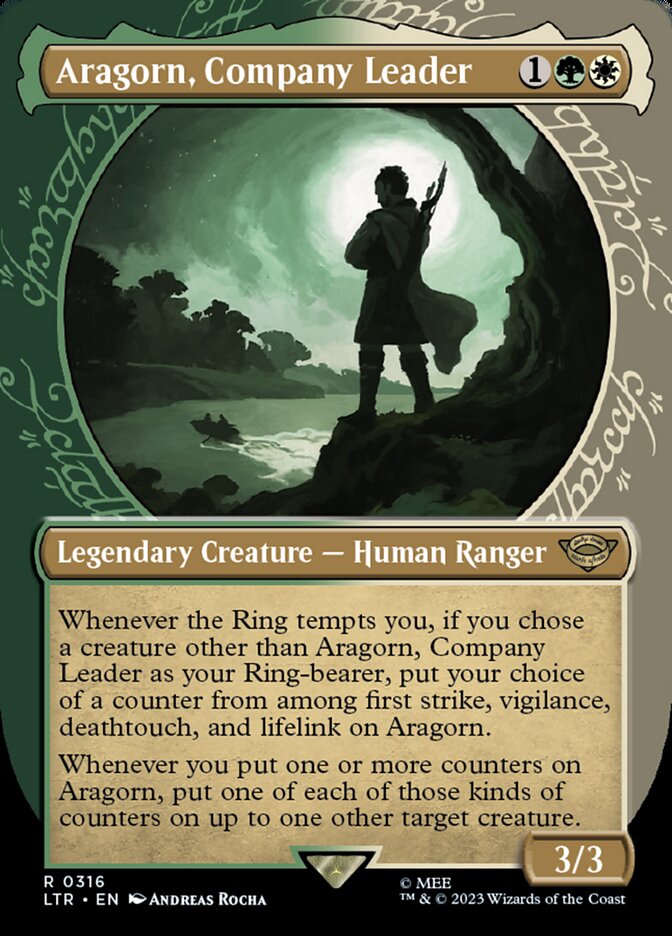 Aragorn, Company Leader card front