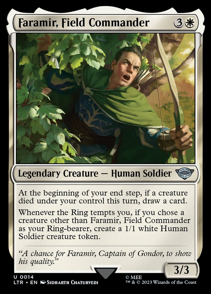 Faramir, Field Commander card front