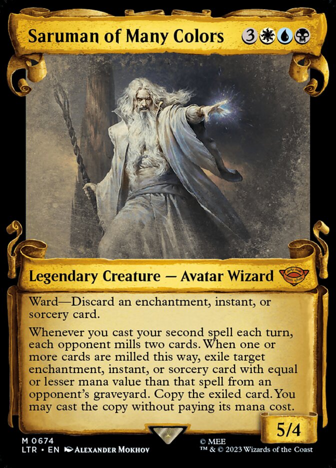 Saruman of Many Colors card front