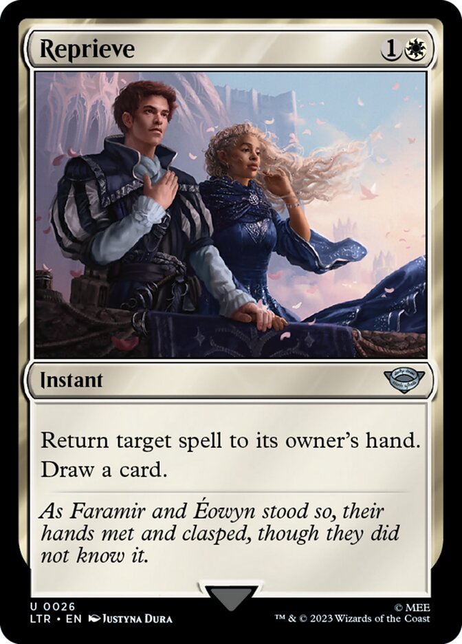 Reprieve card front