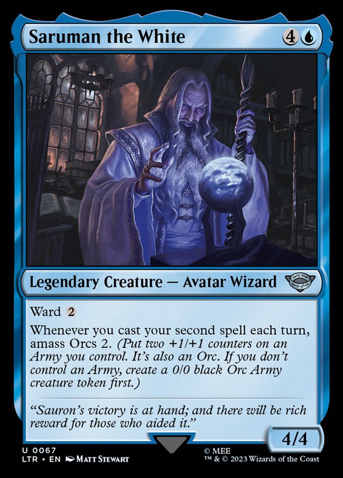 Saruman the White card front