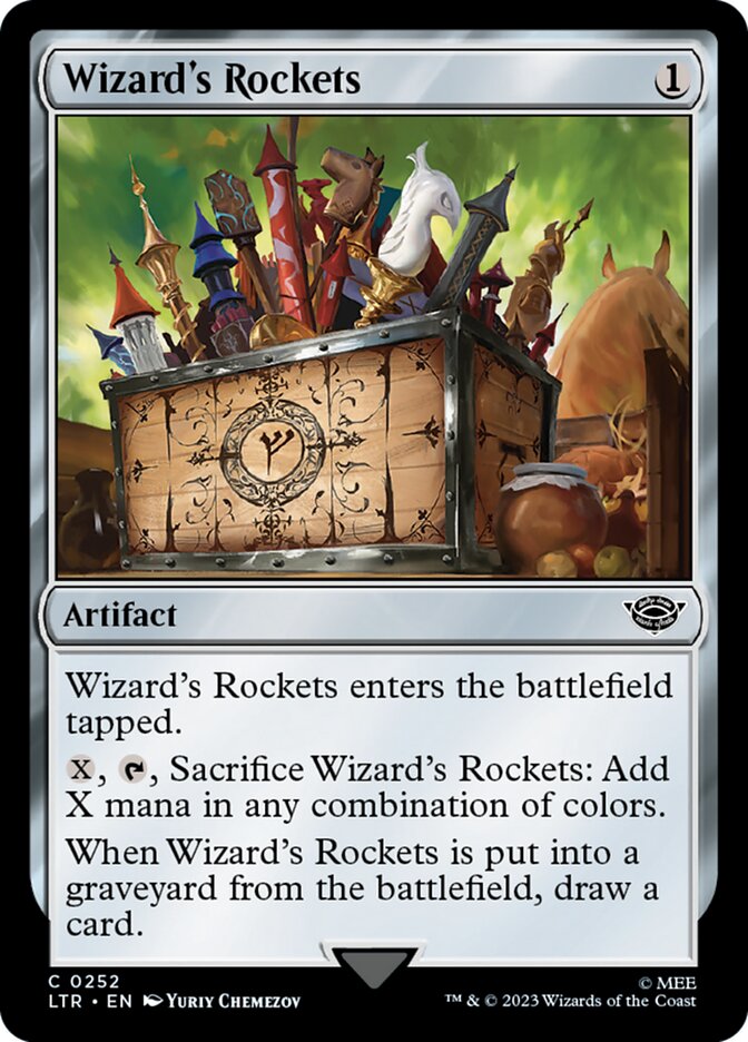 Wizard's Rockets card front