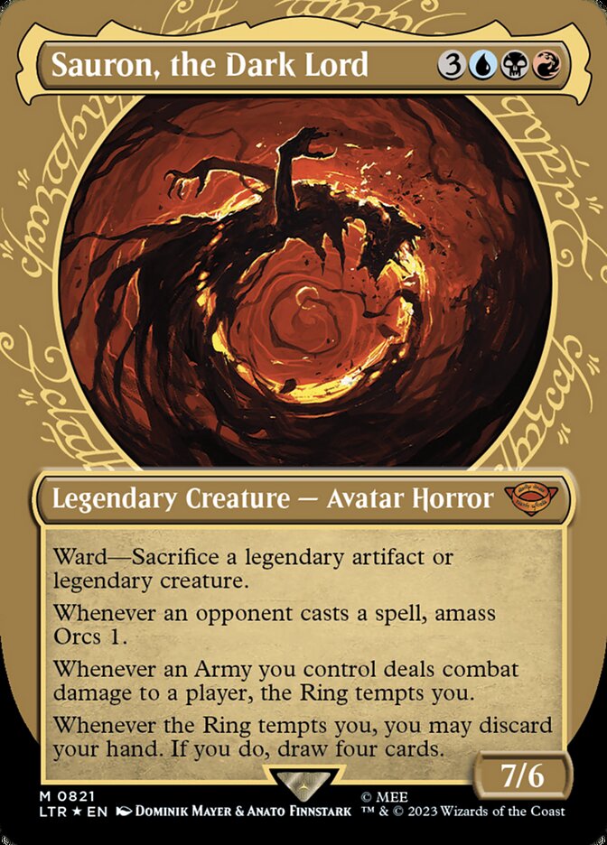 Sauron, the Dark Lord card front