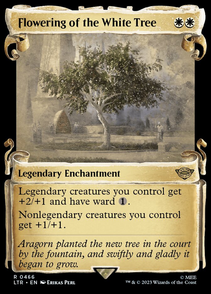 Flowering of the White Tree card front