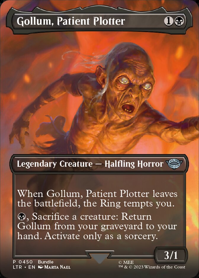 Gollum, Patient Plotter card front