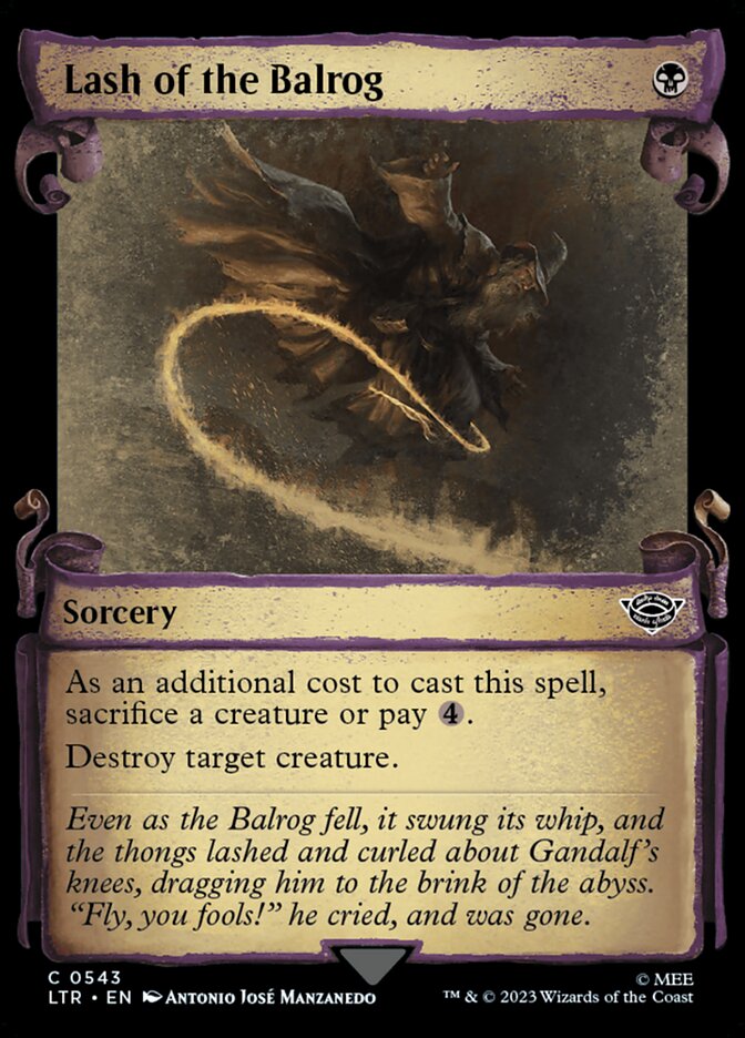 Lash of the Balrog card front