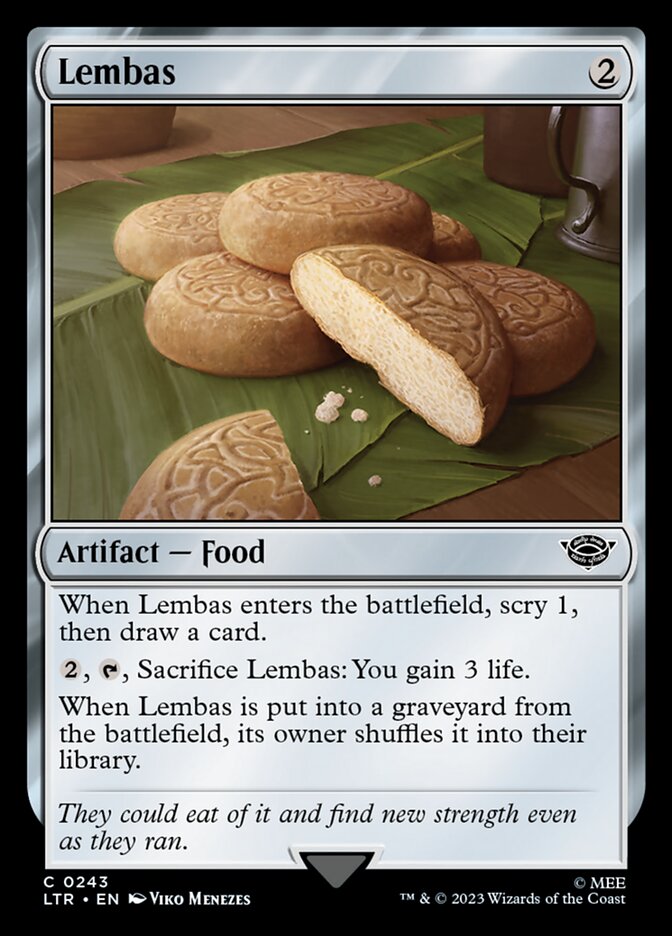 Lembas card front