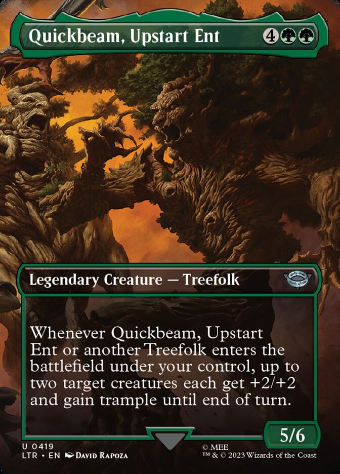 Quickbeam, Upstart Ent card front