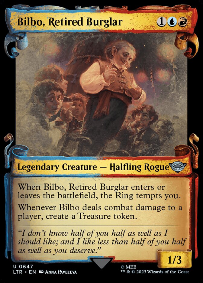 Bilbo, Retired Burglar card front