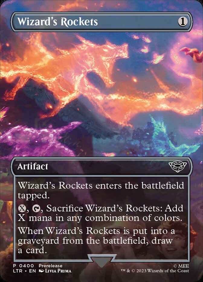 Wizard's Rockets card front