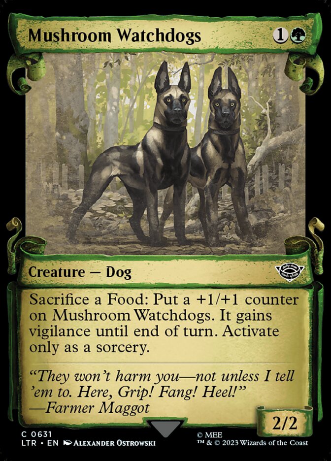 Mushroom Watchdogs card front