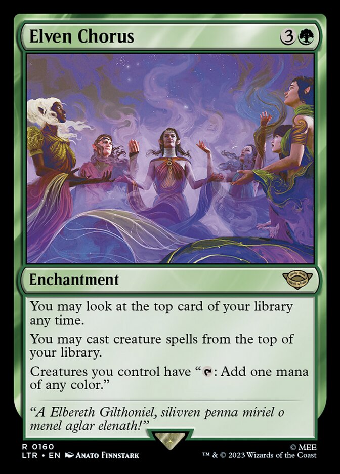 Elven Chorus card front