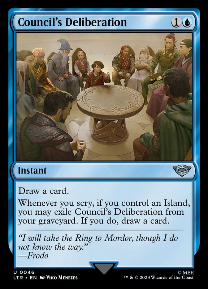 Council's Deliberation card front