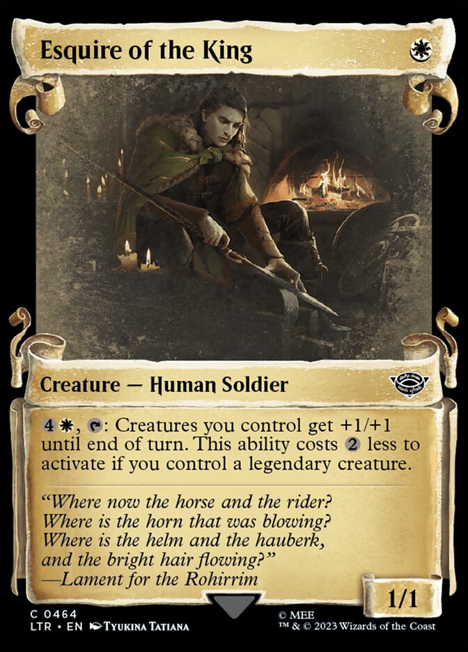 Esquire of the King card front