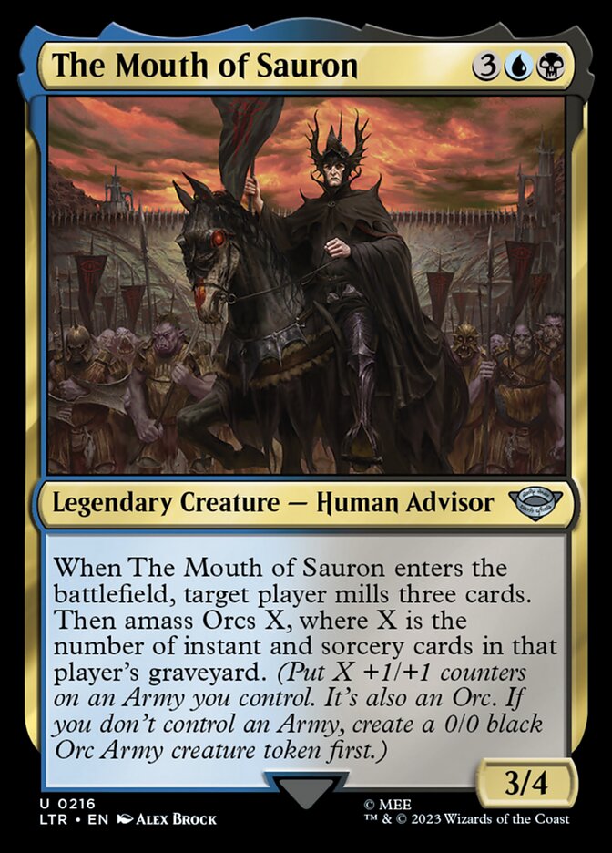 The Mouth of Sauron card front