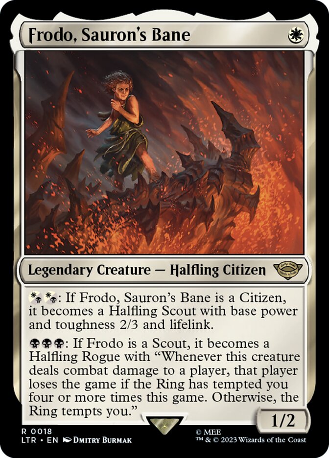 Frodo, Sauron's Bane card front