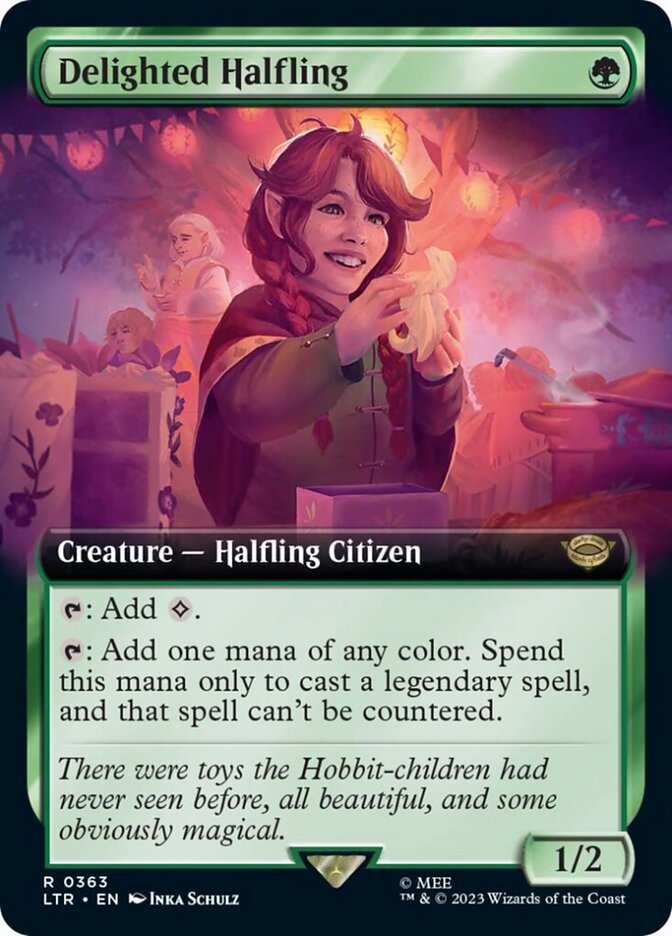 Delighted Halfling card front