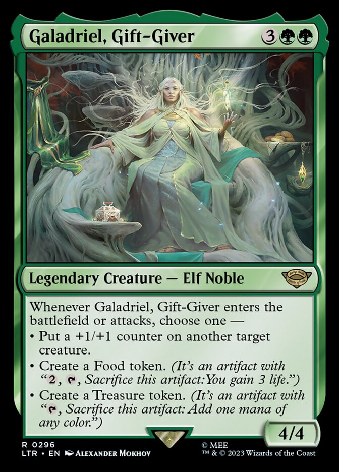 Galadriel, Gift-Giver card front