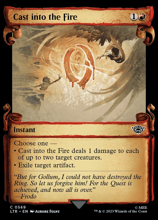Cast into the Fire card front