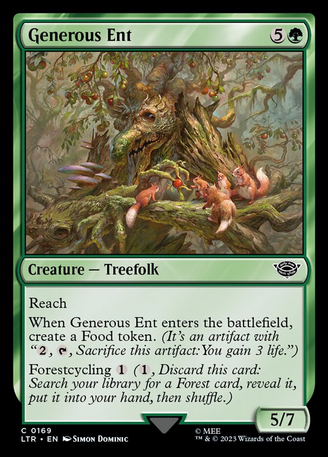 Generous Ent card front