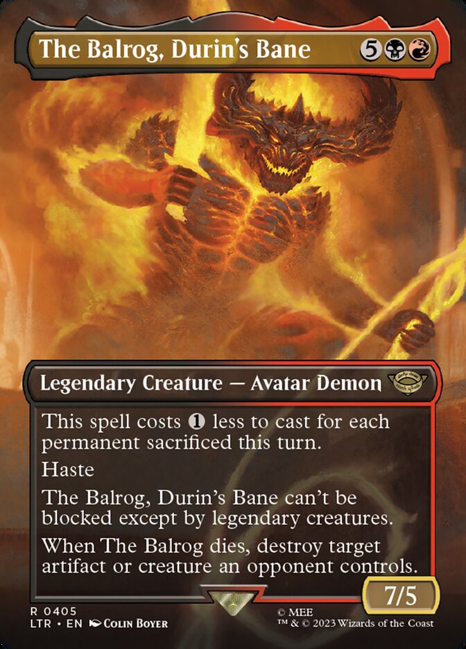 The Balrog, Durin's Bane card front
