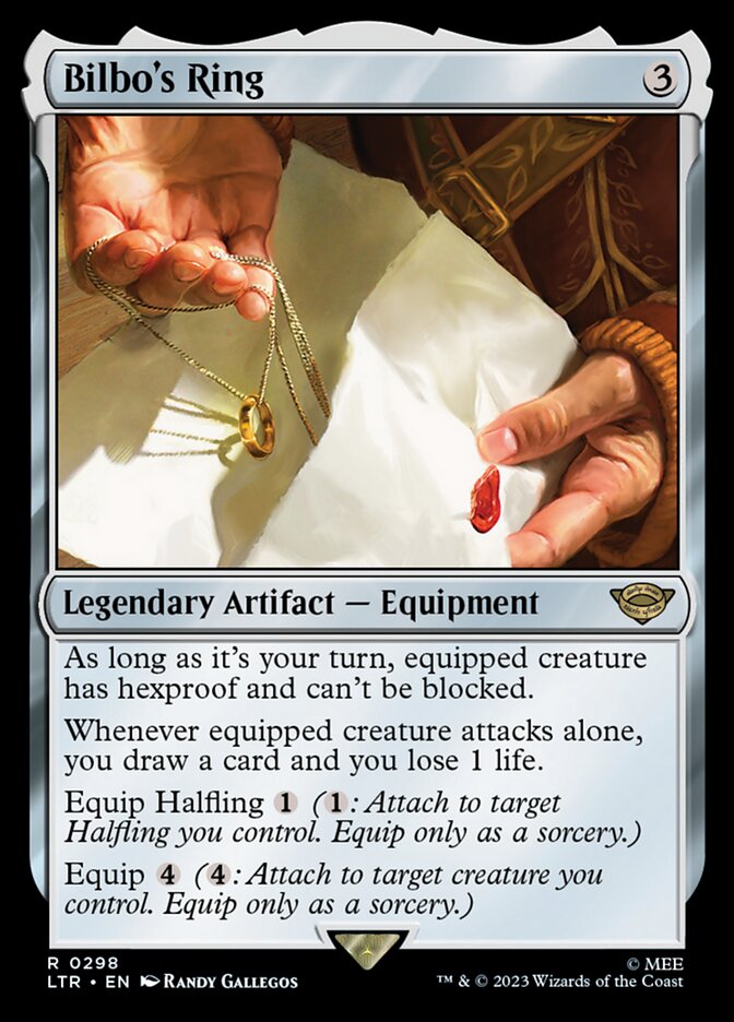 Bilbo's Ring card front