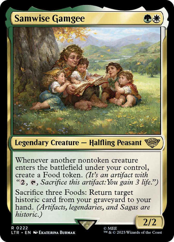 Samwise Gamgee card front