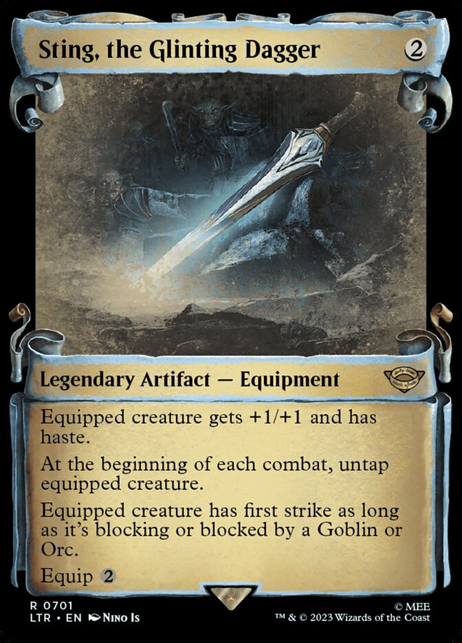 Sting, the Glinting Dagger card front