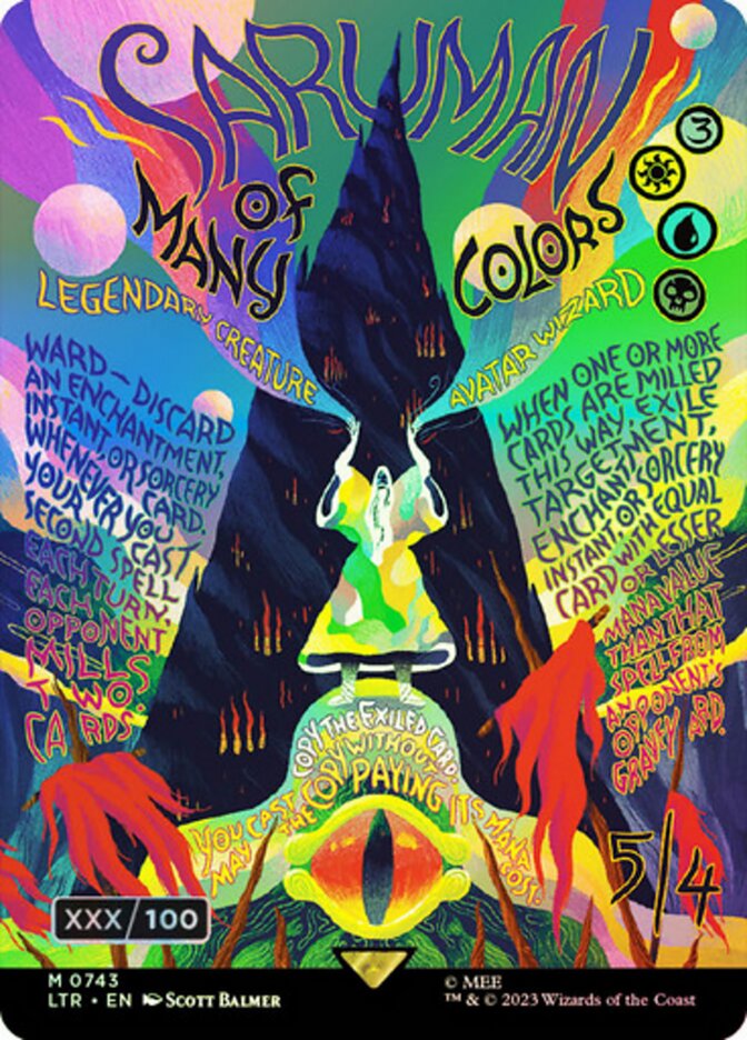 Saruman of Many Colors card front