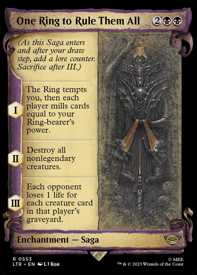 One Ring to Rule Them All card front