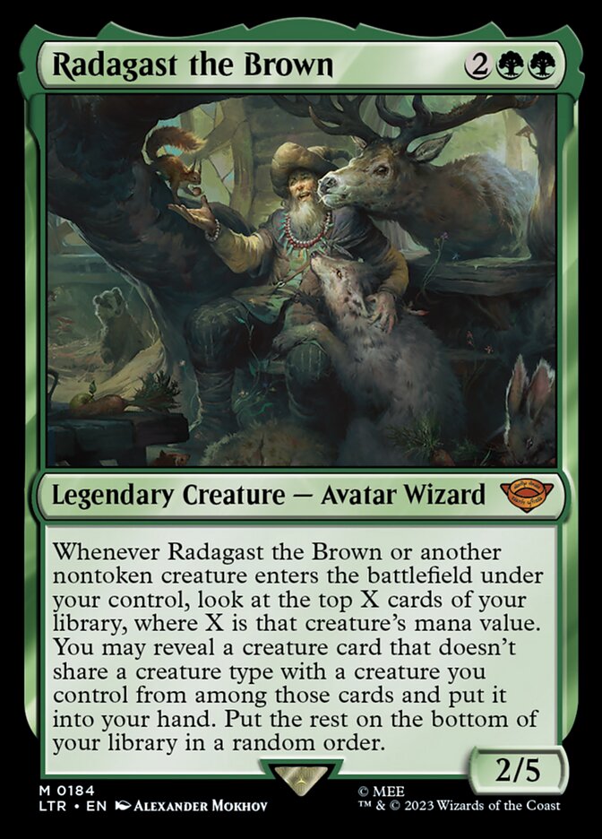 Radagast the Brown card front