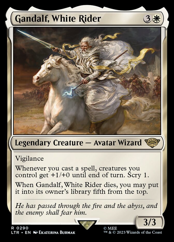 Gandalf, White Rider card front