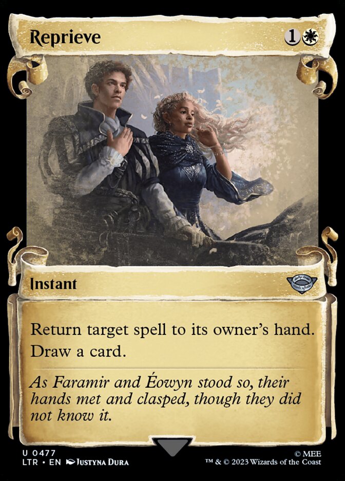 Reprieve card front