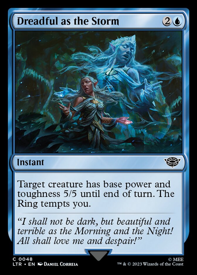 Dreadful as the Storm card front