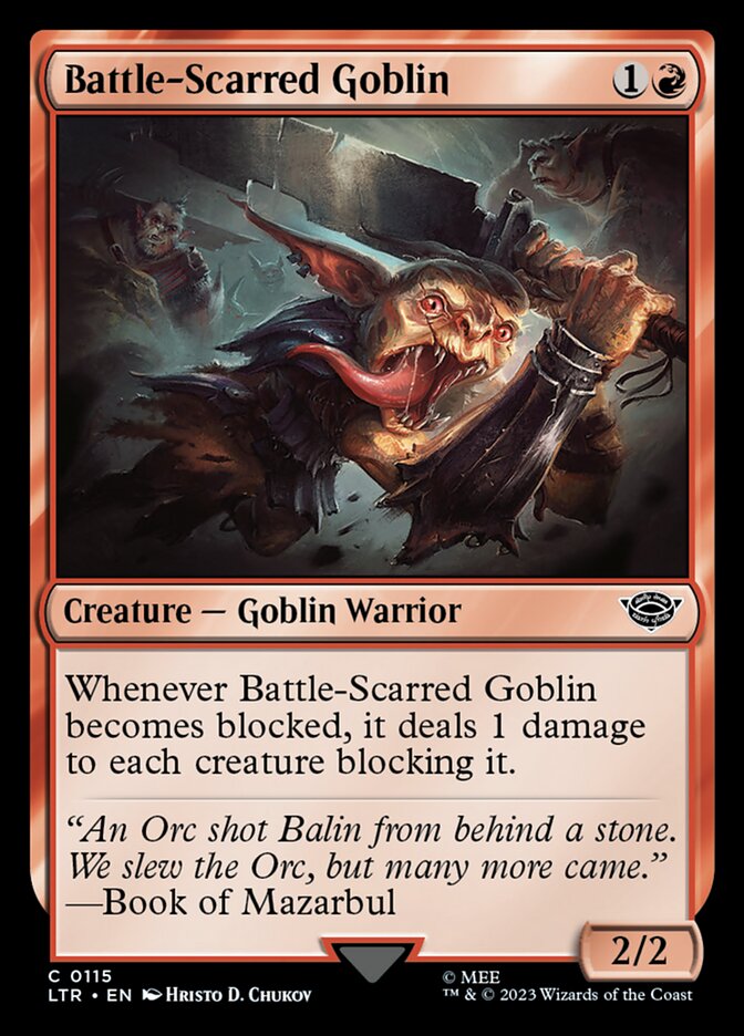 Battle-Scarred Goblin card front
