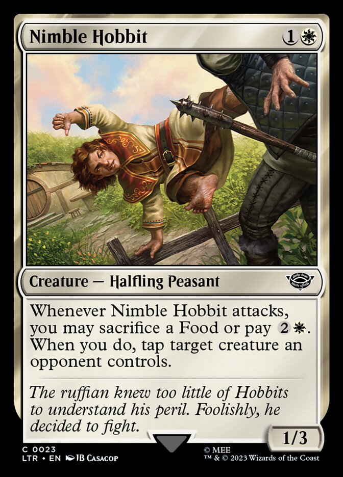 Nimble Hobbit card front