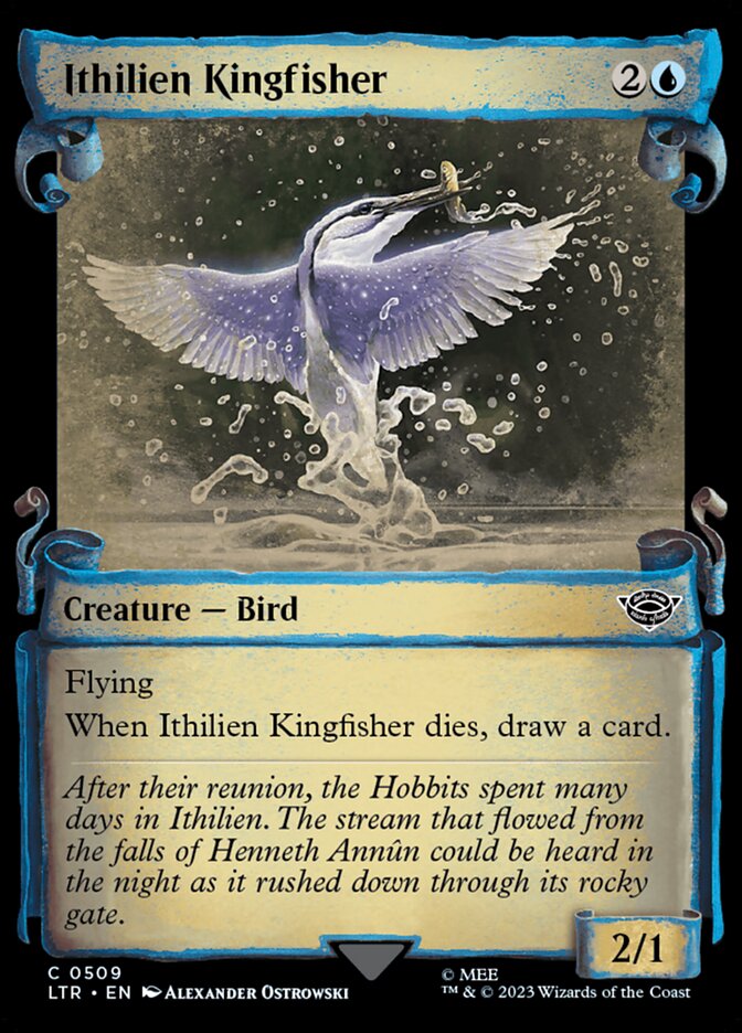 Ithilien Kingfisher card front