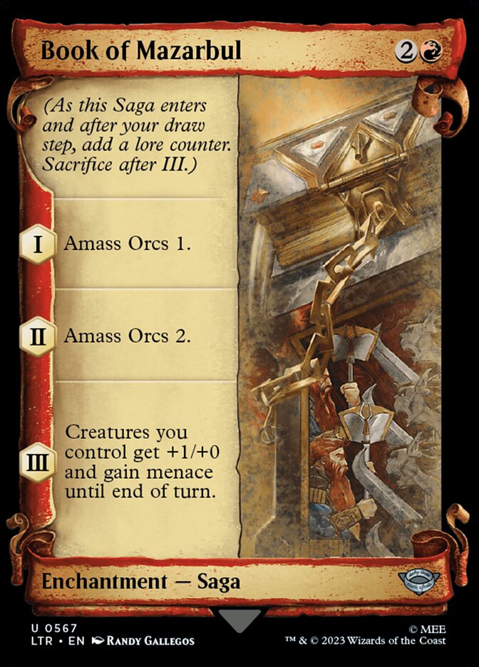 Book of Mazarbul card front