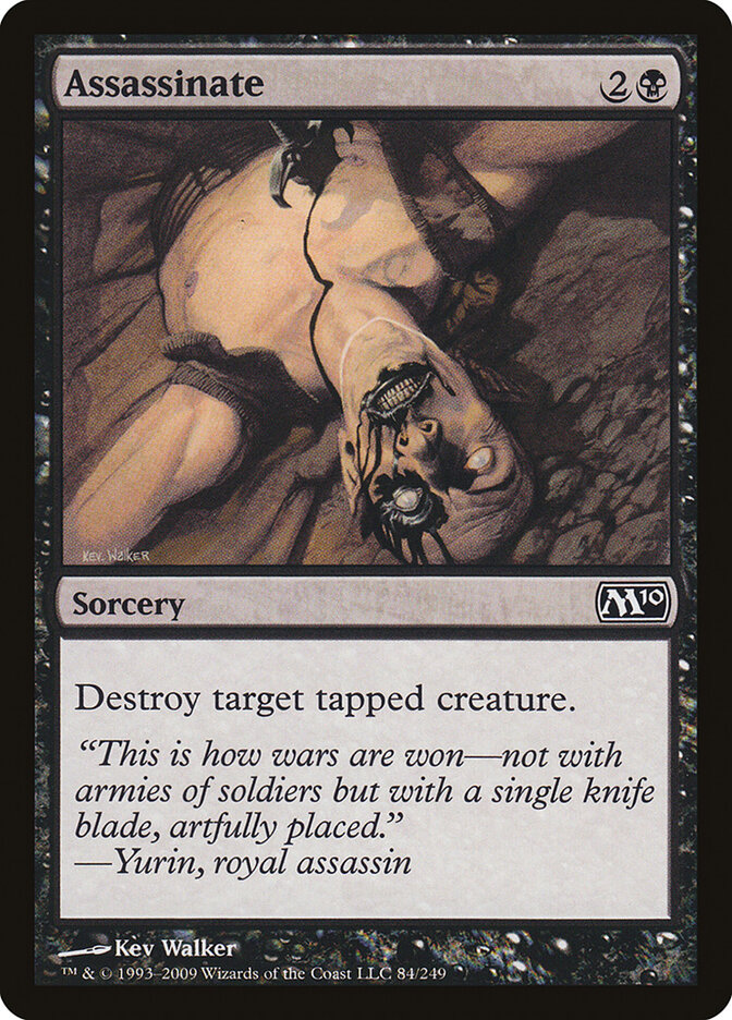 Assassinate card front