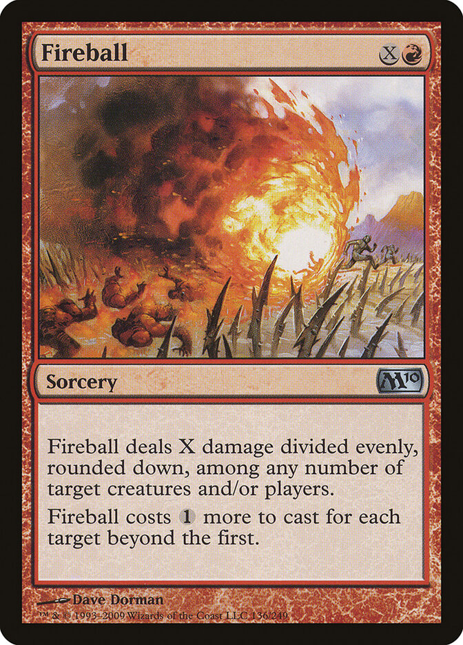 Fireball card front