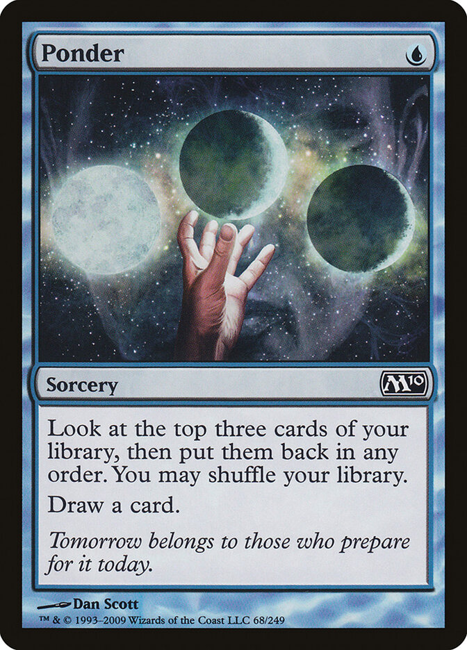 Ponder card front