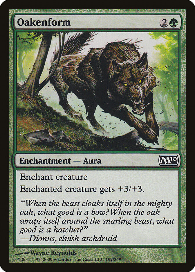 Oakenform card front