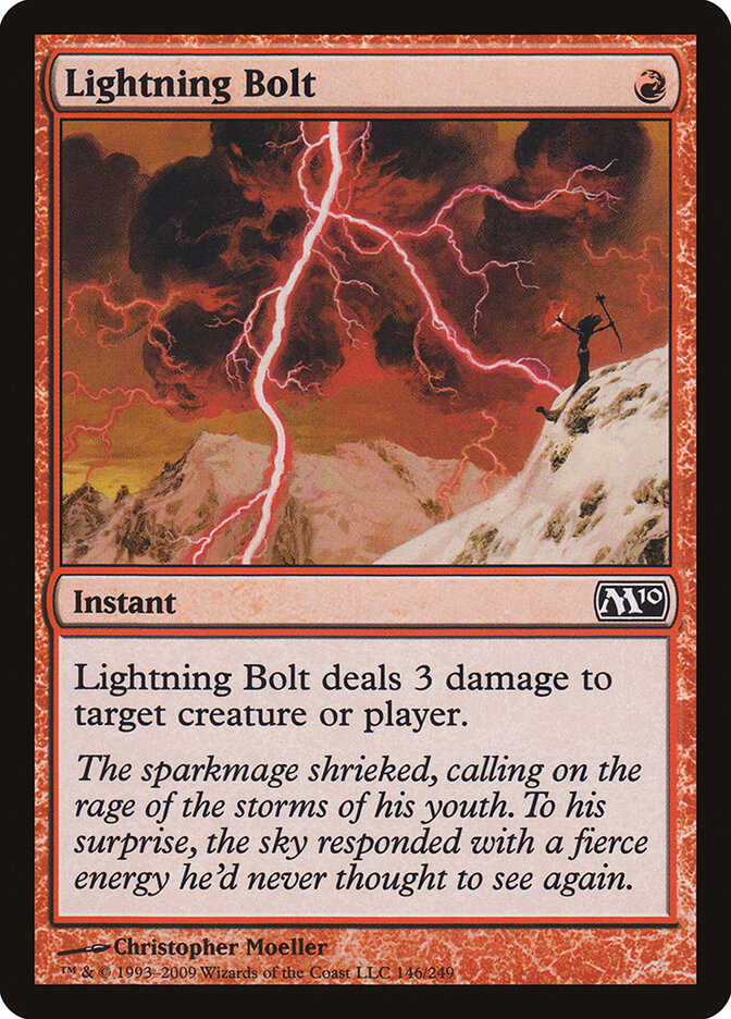 Lightning Bolt card front