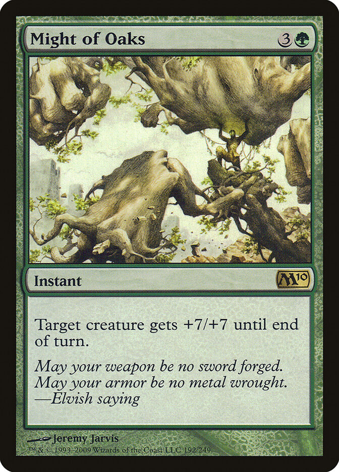 Might of Oaks card front