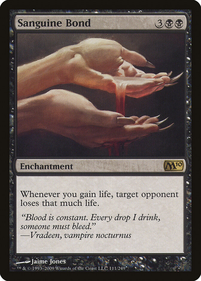 Sanguine Bond card front