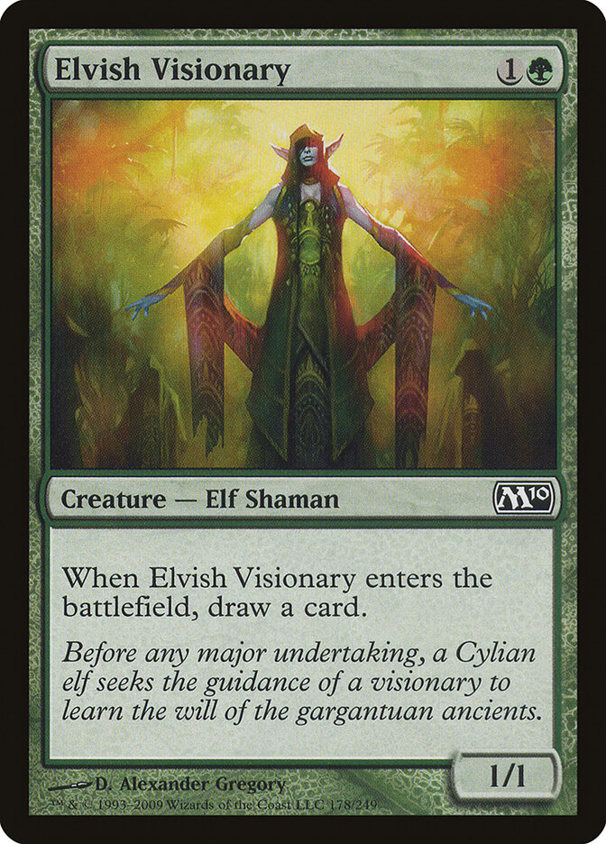 Elvish Visionary card front