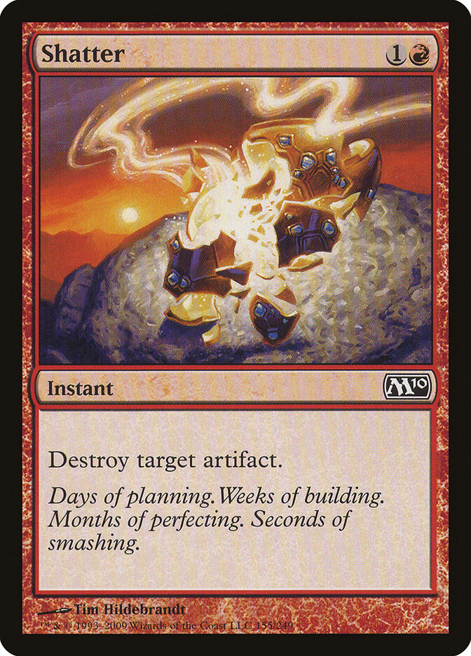 Shatter card front